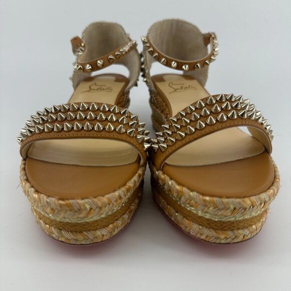 Louboutin Madmonica Spike Wedge Sandal - Size 39 - Picture 3 of 9